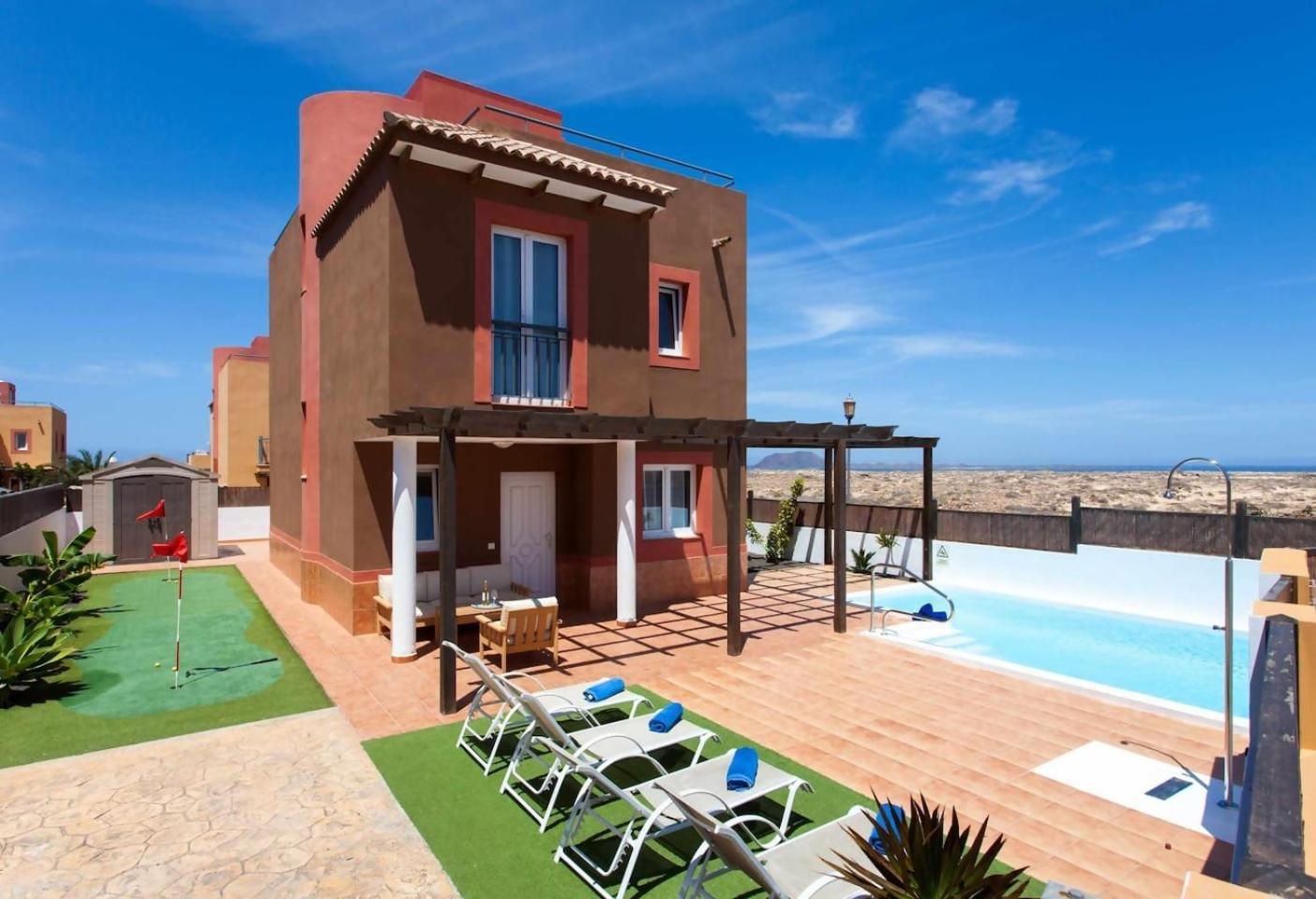 Villa Emma Private Pool Wifi Fibra Minigolf Corralejo Buitenkant foto
